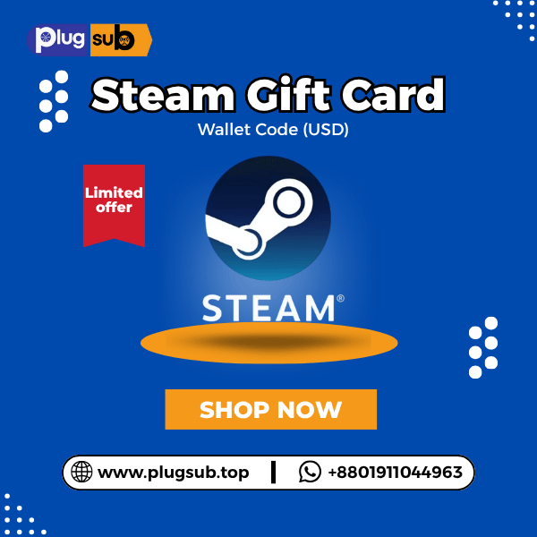 Steam Gift Card USD Wallet